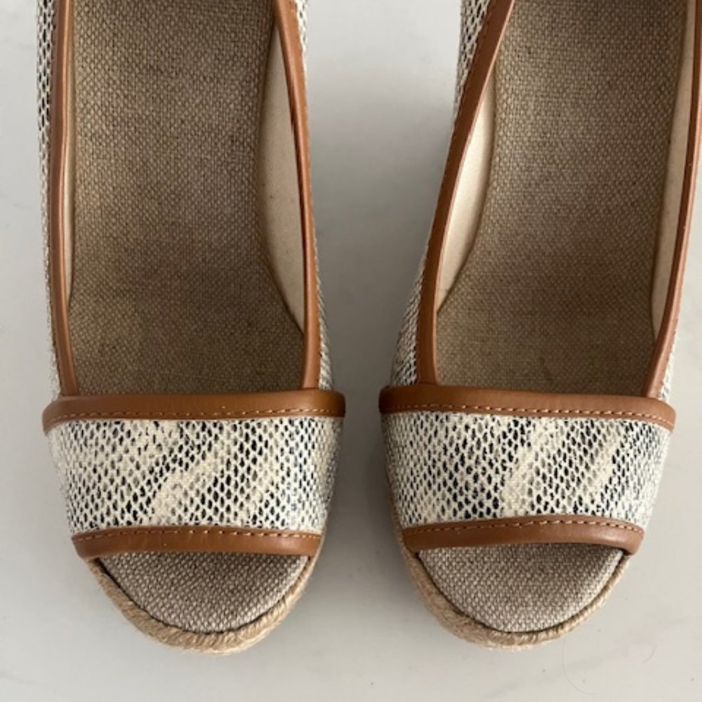 Tory Burch Sally Snake Print Wedge - image 5